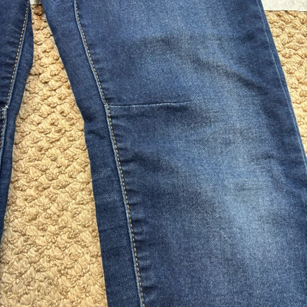 Boys Gap Kids Elastic Waistband Dark‎ Wash Straight Leg Jeans Size Large 9-10